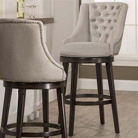 high back fabric bar stools